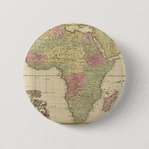 Vintage 1725 Africa Map 6 Cm Round Badge