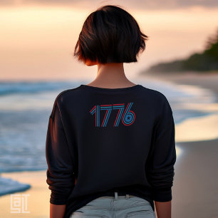 Vintage 1776 America - Bold Red Blue Stripes  T-Shirt