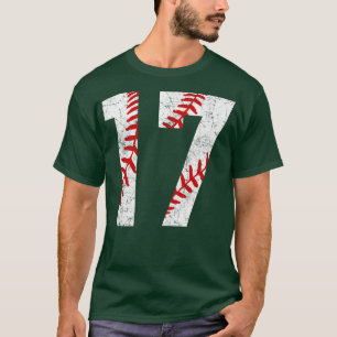 Vintage 17 Baseball Laces Baseball Mum Jersey Love T-Shirt