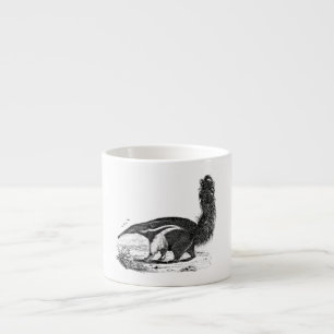 Vintage 1800s Aardvark Retro Ant Eater Template Espresso Cup