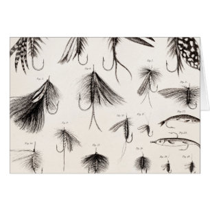 Vintage 1800s Angling Fly Fishing Flies Old Hooks
