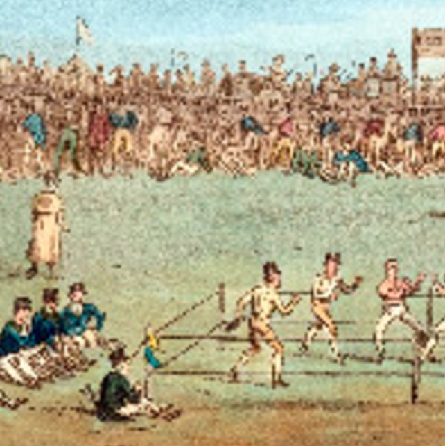 Vintage 1800s Bare Knuckle Boxing Poster (Close up)