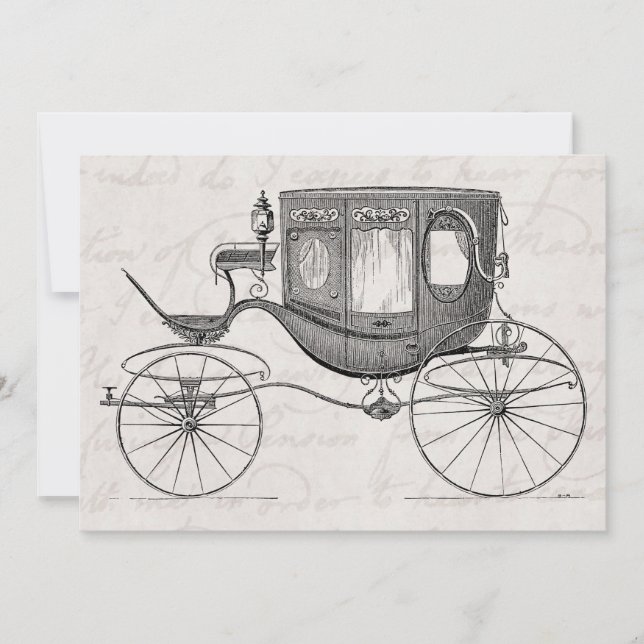 Vintage 1800s Carriage Horse Drawn Antique Buggy (Front)