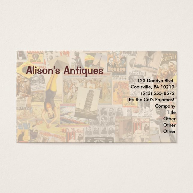 Vintage 1800s Collage (Front)