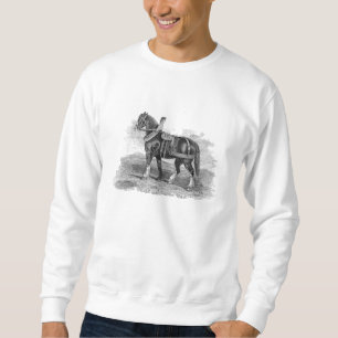 Vintage 1800s Horse Cart Clydesdale Horses Sweatshirt