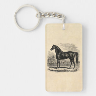 Vintage 1800s Horse - Morgan Equestrian Template Key Ring