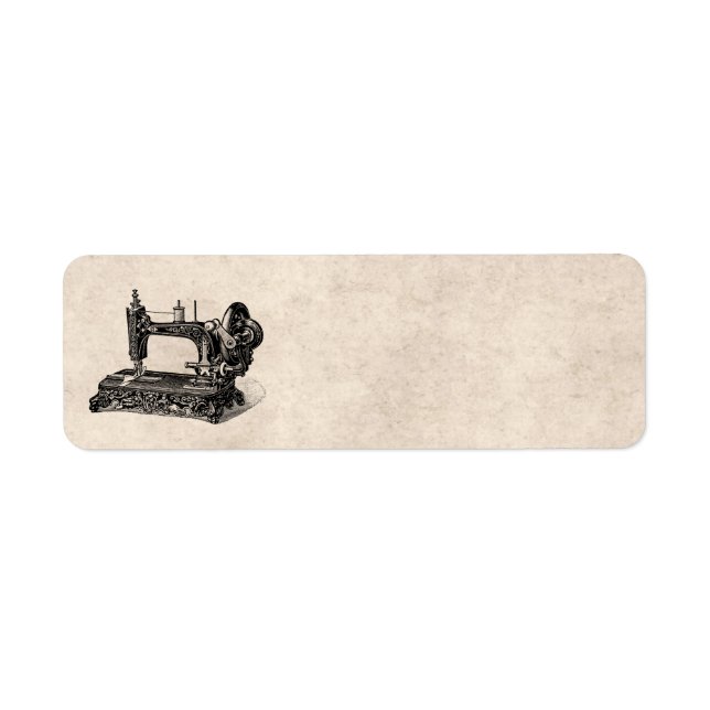 Vintage 1800s Sewing Machine Illustration (Front)