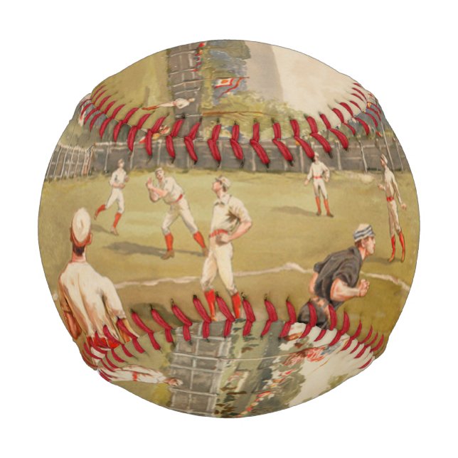 Vintage 1800s Sports Game Baseball (Front)