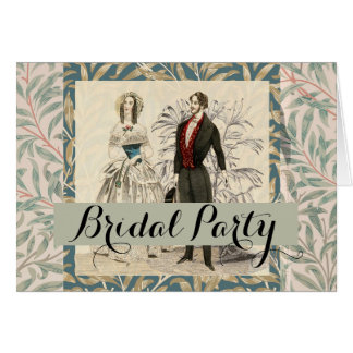 Vintage 1844 Victorian Wedding Illustration