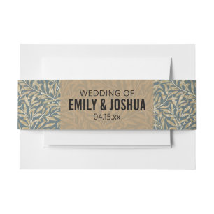 Vintage 1844 Victorian Wedding Illustration  Invitation Belly Band
