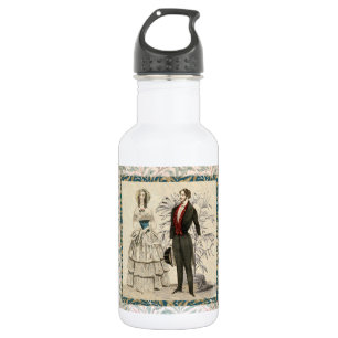 Vintage 1844 Victorian Wedding marriage Artwork 532 Ml Water Bottle
