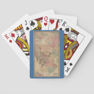 Vintage 1872 Brooklyn Map - New York City, Queens Playing Cards