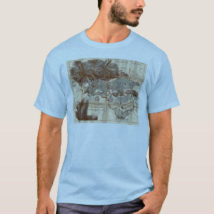Vintage 1879 Lower Saranac Lake Reconnaissance Map T-Shirt