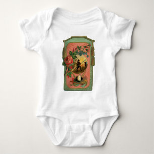 Vintage 1880's Fireman Firefighter Artwork Baby Bodysuit