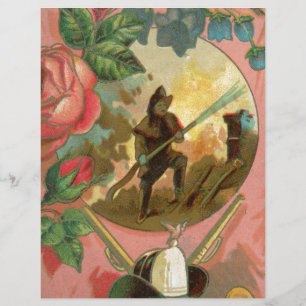 Vintage 1880's Fireman Firefighter Cover