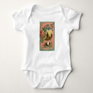 Vintage 1880's Fireman Firefighter Cover Baby Bodysuit