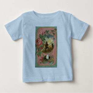 Vintage 1880's Fireman Firefighter Cover Baby T-Shirt