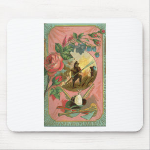 Vintage 1880's Fireman Firefighter Cover Mouse Pad