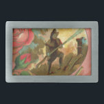 Vintage 1880's Fireman Firefighter Cover Rectangular Belt Buckle<br><div class="desc">The artwork is from an original 1880's Firefighter Fireman die cut card which we have reproduced here. A perfect gift for the firefighter in your life.</div>