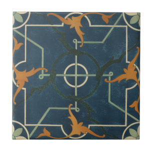 Vintage 1884 Ornamental Ceramic Art Customise Tile