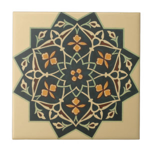 Vintage 1884 Ornamental Ceramic Art Customise Tile