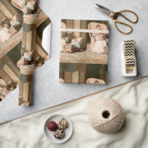 Vintage 1888 Mother and Sleeping Baby, Restored