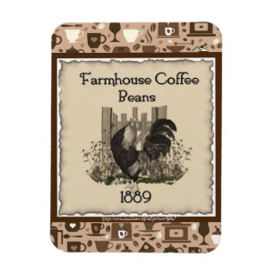 "Vintage 1889 Farm House Coffee Ad" Magnet