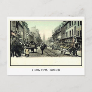 Vintage 1890 Perth, Australia Postcard