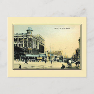 Vintage 1890s West Street Durban South Africa Postcard