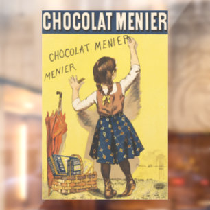 Vintage 1892 Chocolat Menier French Girl Art