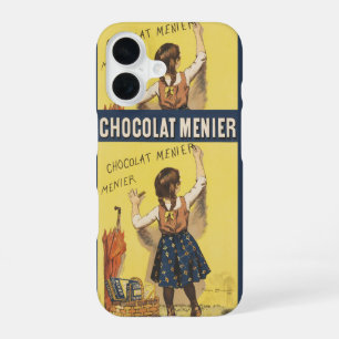 Vintage 1892 Chocolat Menier French Girl Art iPhone 16 Case