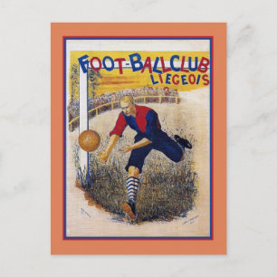 Vintage 1894 soccer football ad poster postcard