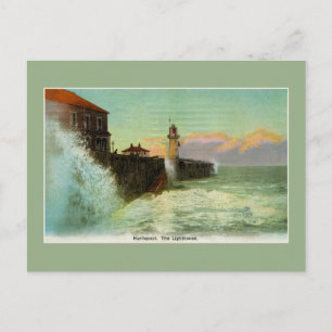 Vintage 1900s Hartlepool The lighthouse Postcard