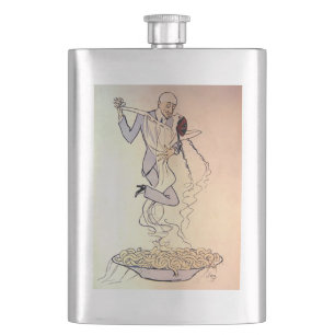 Vintage 1900s Tango Dancing Hip Flask