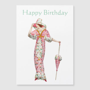 Vintage 1900's woman Happy Birthday
