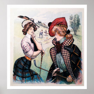 Vintage 1902 Golf Print