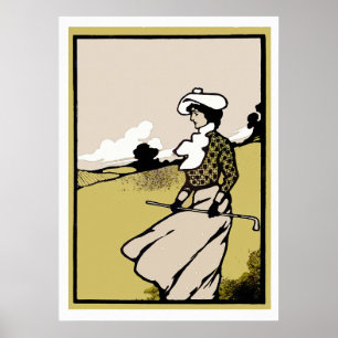 Vintage 1903 Golf Print