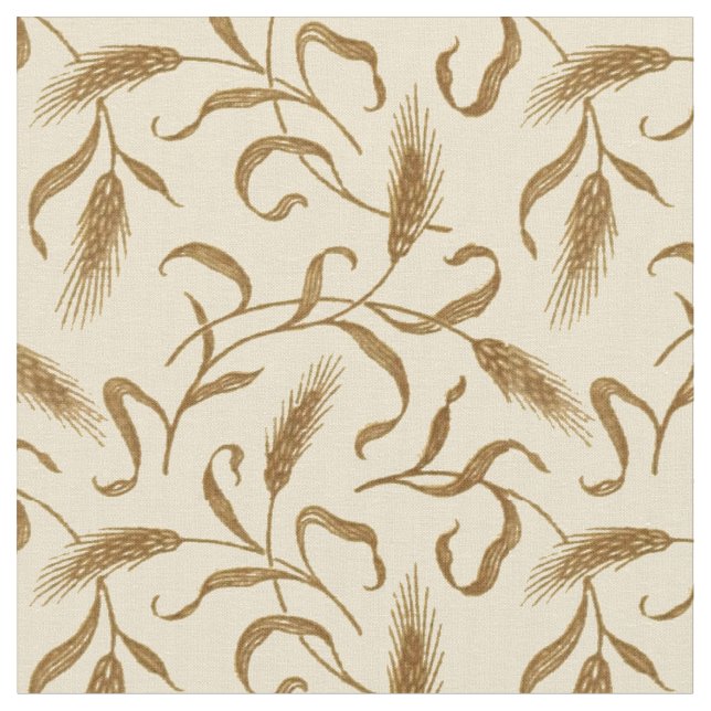 Vintage 1905 Wheat Pattern Fabric (Close Up)