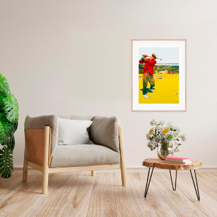Vintage 1907 Golf Watercolour Print