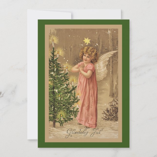Vintage 1910 Norwegian Christmas Card (Front)