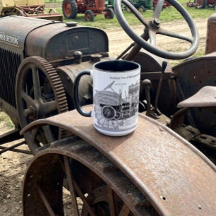Vintage 1913 Section View of a Tractor Mug