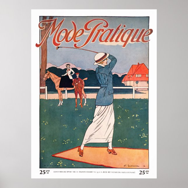Vintage 1914 Golf Print (Front)
