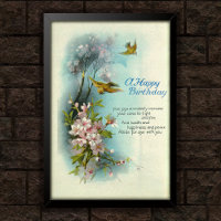 Vintage 1920 Birthday Blossom Art 