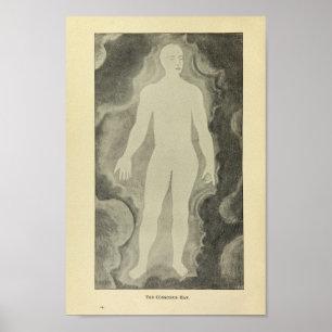 Vintage 1920 Conscious Man Art Print