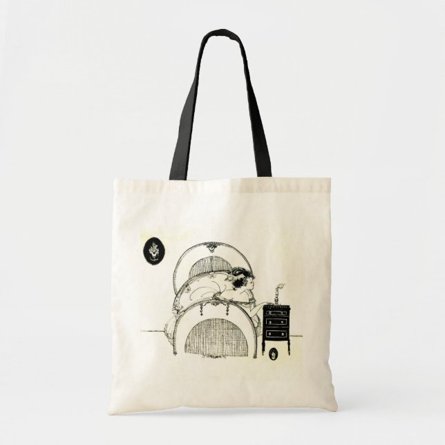 Vintage 1920 Flapper Lingerie or Overnight Tote (Front)