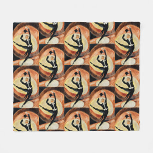 Vintage 1920 In Vaudeville Dancer Charles Demuth Fleece Blanket