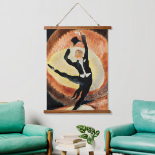 Vintage 1920 In Vaudeville Dancer Charles Demuth Hanging Tapestry