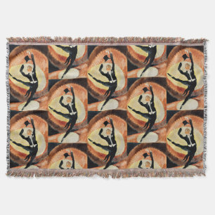 Vintage 1920 In Vaudeville Dancer Charles Demuth Throw Blanket