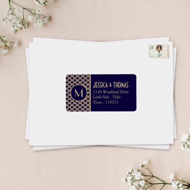 Vintage 1920's Art Deco Gatsby Wedding Collection Label (Creator Uploaded)