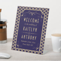 Vintage 1920's Art Deco Gatsby Wedding Welcome